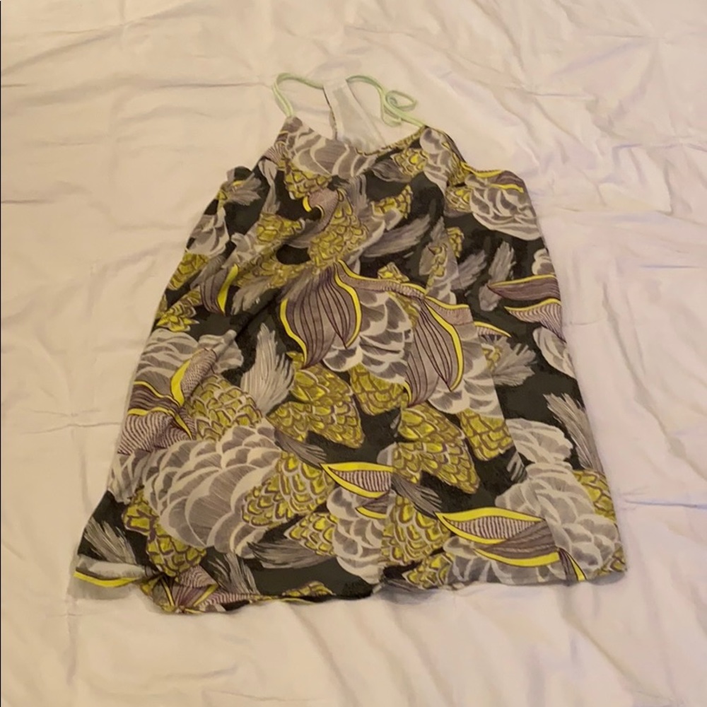 Lulus green and yellow dress